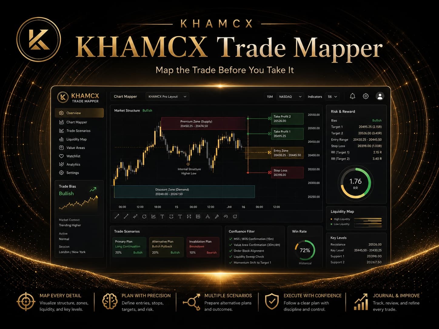معاينة واجهة KHAMCX Trade Mapper