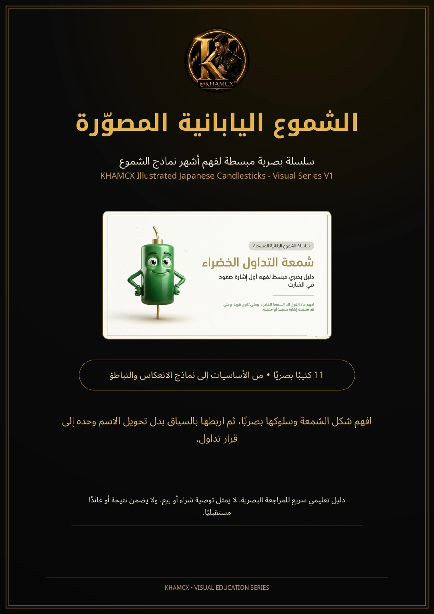 الشموع اليابانية المصوّرة سلسلة KHAMCX البصرية — غلاف المنتج